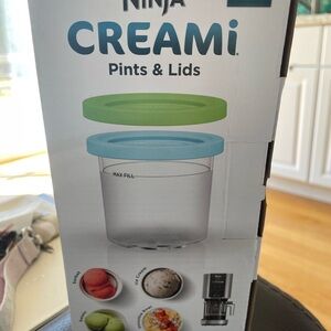 Ninja Creami Pints & Lids - Green and Blue